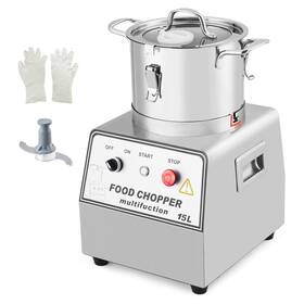 1400w Garveehome 967757896352 Commercial Food Processor 16 Quart Electric Vegetable Chopper Meat Gri