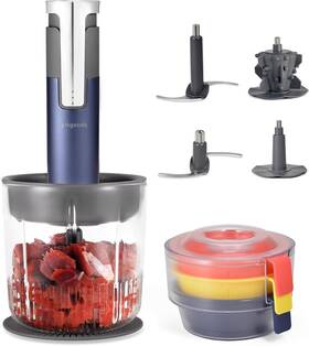 Gat-fp-503 Gatgoods Cordless Food Processor For Dicing Mincing Puree And Whisking Bpa Free Blue