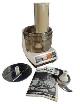 D1fpi Ge Vintage General Electric Food Processor Made In Usa Manual Blade Chopper