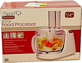 699267 Gourments Best Gourmets Premium 3 Cup Food Processor