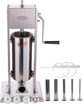 Sv-3-4 Hakka Brothers 2 In 1 Sausage Stuffer Vertical Maker And 7lb/3l Sliver
