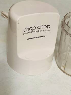 345-1 Hamilton Beach Mini Hand Food Processor #345-1 Base And Blade Tested See Photos