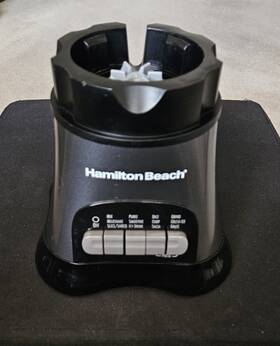 59163 Hamilton Beach Mod Base Motor Only Black 700 W 12 Blend Functions Tested
