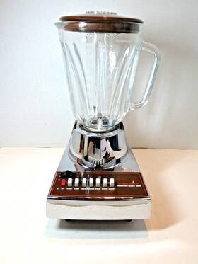695-1 Hamilton Beach 694-1 Vtg Scovill 14 Speed Blender Glass Chrome Usa Made Tested