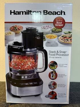 70822 Hamilton Beach Stack And Snap Food Processor - 10 Cup