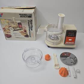 712al Hamilton Beach Vintage Model 6 Speed Plus Food Processor With Juicer And Box