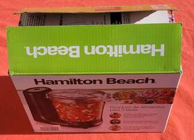 72900g Hamilton Beach 3 Cup Food Chopper Ensemble Black 200w Stainless Steel Blade