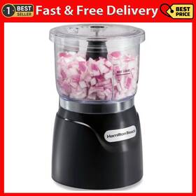 Hamilton Beach Brands 313112128143 Electric Vegetable Chopper And Mini Food Processor 3-cup 350 Watts