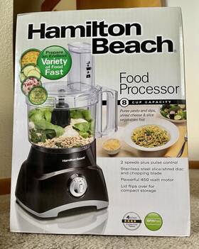 D3091 Hamilton Beach Brand New Food Processor. Still In Box