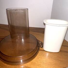 L707-1 Hamilton Beach Scovill Model 707-1 Food Processor Amber Lid And Pusher #133