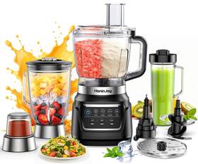 B0fszckt4z Honinjoy 10-in-1 Blender And Food Processor 1300w Smoothies Ice Dough Chop