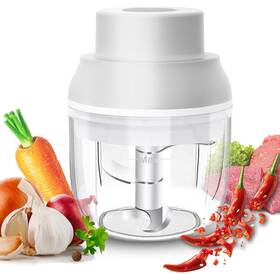 Iwhale 791555426833 8.45oz 45w Portable Eletric Food Chopper With 1200mah Battery Chopping Bowl