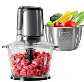 Am-jrj2w01 Jhk Home Electric Food Processor 450w Meat Grinder Vegetable Chopper With 2 Bowels