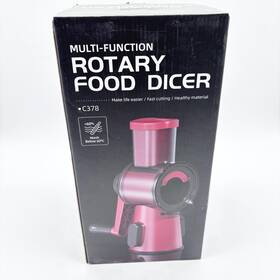 C378 Keouke Brand New Manual Rotary Food Dicer Model - Red Open Box