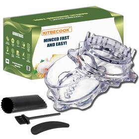 Kitbecook 726872029085 Garlic Ginger Twister Chopper Set Whit 3.14 X 1.57 Transparent Kitbecook 726872029085 Garlic Ginger Twister Chopper Set Whit 3.14 X 1.57 Transparent
