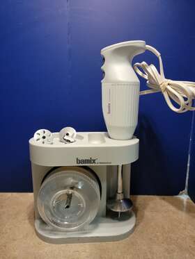 M133 Kitchen 610497613329 Bamix Mono Immersion Blender 2-speed Hand Held Blades Tested Works