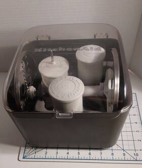 527402 Kitchenaid Food Processor Attachments 3 Blades 2 Discs Case