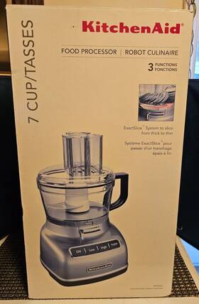 Kitchenaid 719399417640 Kfp0722cu 7-cup Full-size Food Processor - Silver New