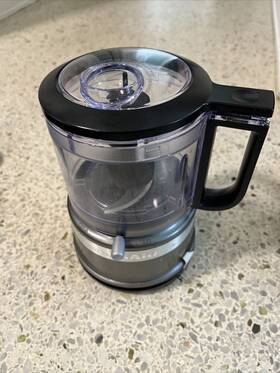 Kitchenaid 748926498890 Kfc3516cu 3.5 Cup Mini Food Processor - Contour Silver Chopper Puree