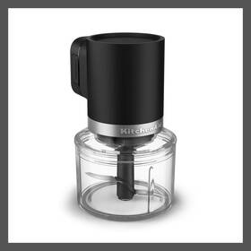 93461910 Kitchenaid 3.5 Cups Go Cordless Top Down Food Chopper Matte Black Battery