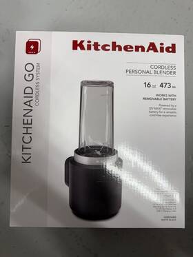Ksbr256bm Kitchenaid Hearth & Hand With Magnolia Go Cordless Personal Blender 12v Battery And Charger