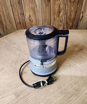 Kfc3516fg Kitchenaid 3.5-cup Mini Food Processor Silver Black Tested Working