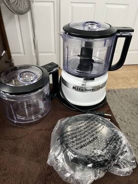 Kfc3516qwh Kitchenaid 3.5 Cup 2 Speed Mini Food Processor Chopper White