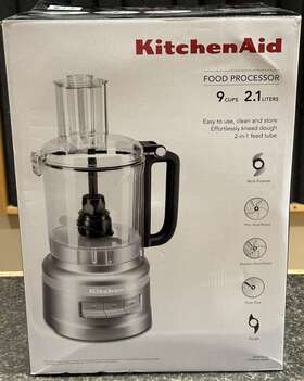 Kitchenaid Kfp0919ccu 9-cup Food Processor Barely Used Original Packing