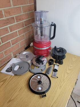 Kfp1320er Kitchenaid 13-cup Food Processor Red With Attachments