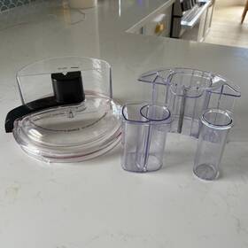 Kfp1356ob Kitchenaid Food Processor Bowl Lid Chute Pusher Sleeve 4 Pieces