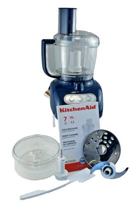 Kfp7208w2 Kitchenaid Kfp720bw2 Kitchen Aid 7 Cup Food Processor Blue Color Three Blades Book More