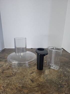 Kfp75ob1 Kitchenaid Food Processor Part Work Bowl Lid And 2 Piece Pusher