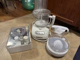 Kfpw760who Kitchenaid Food Processor With Attachments And Juicer