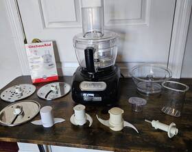Kfpw761ero Kitchenaid 9-cup Food Processor With Attachments Blades Bowl Great