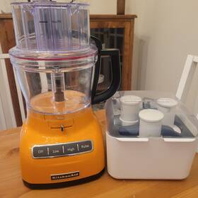 Kp1356tg Kitchenaid 13 Cup Food Processor Attachments With Storage-rare Color- Kfp1356tg-new