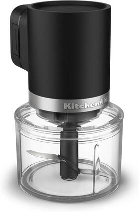 Ktcr351 Kitchenaid Cordless Top Down Chopper 3.5 Cup Rechargeable Battery Black Matte