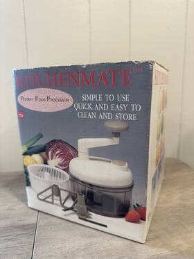 Kitchenmate 730545330187 Rotary Food Processor Chopper Beater Salad Spinner In Box