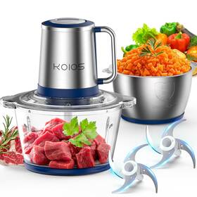 Keb-amj-106 Koios Electric Food Chopper Processor Mixer 8cup X2 500w Meat Veggie Grinder New