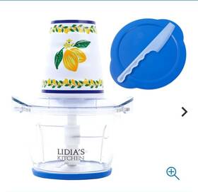 856-452 Lidias Kitchen 300-watt Glass Bowl Electric Chopper -