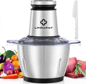 Fc7048 Linkchef Food Processor 10 Cup 600w Electric Meat Grinder Chopper Stainless