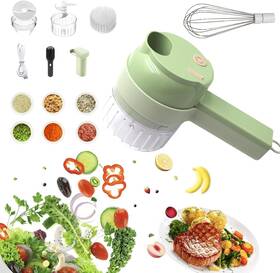 Llplhayza 730763692340 Multi-functional Portable Wireless Vegetable Chopper - 4-in-1 Electric Food P