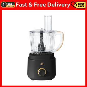 Made By Gather 744111020655 Beautiful 10-cup Food Processor With Accessories Black Sesame Drew Barrymore