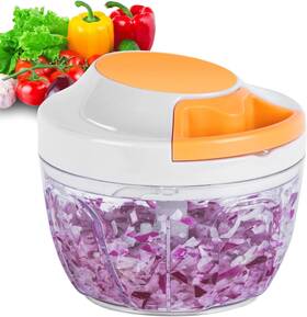 Mamicooker 744759675743 Manual Food Processor And Vegetable Chopper Hand Pull String Garlic Mincer Onion