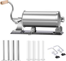 Master Feng 719970238480 Sausage Stuffer - Stainless Steel Homemade Manual Silver