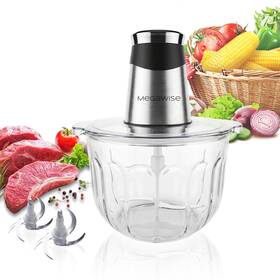 Megawise 734257181037 Electric Food Processor 1000w Meat Grinder And Vegetable Chopper With 4l Thick