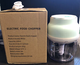 Mds2 Migecon Mini Electric Food Chopper 7.5 Ou New Opened Box Perfect Quick Chop