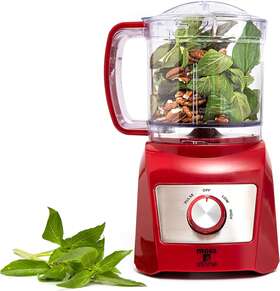 Efp-m13c-red Moss & Stone Mini Food Processor 3 Cup Strong Vegetable Chopper For Dicing Chopping Mincing