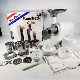 Moulinex 064797597006 La Boucherie Culinary Workshop Food Processor And Meat Grinder Complete
