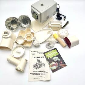 Rc1dax11 Moulinex Vtg Robot Charlotte 4 In 1 Food Processor Made France Tested Works
