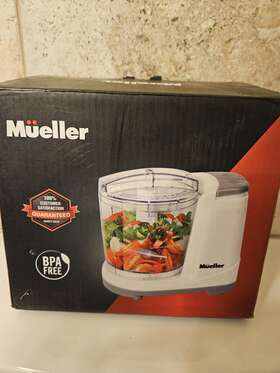 Fc-3000 Mueller Quick Prep Biggie 3 Cup Electric Food Chopper. Open Box. Not Used